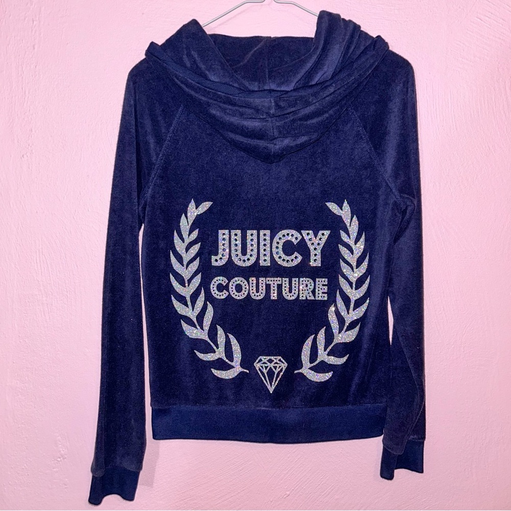 Juicy Couture Navy Blue Women's Hoodie Jacket.